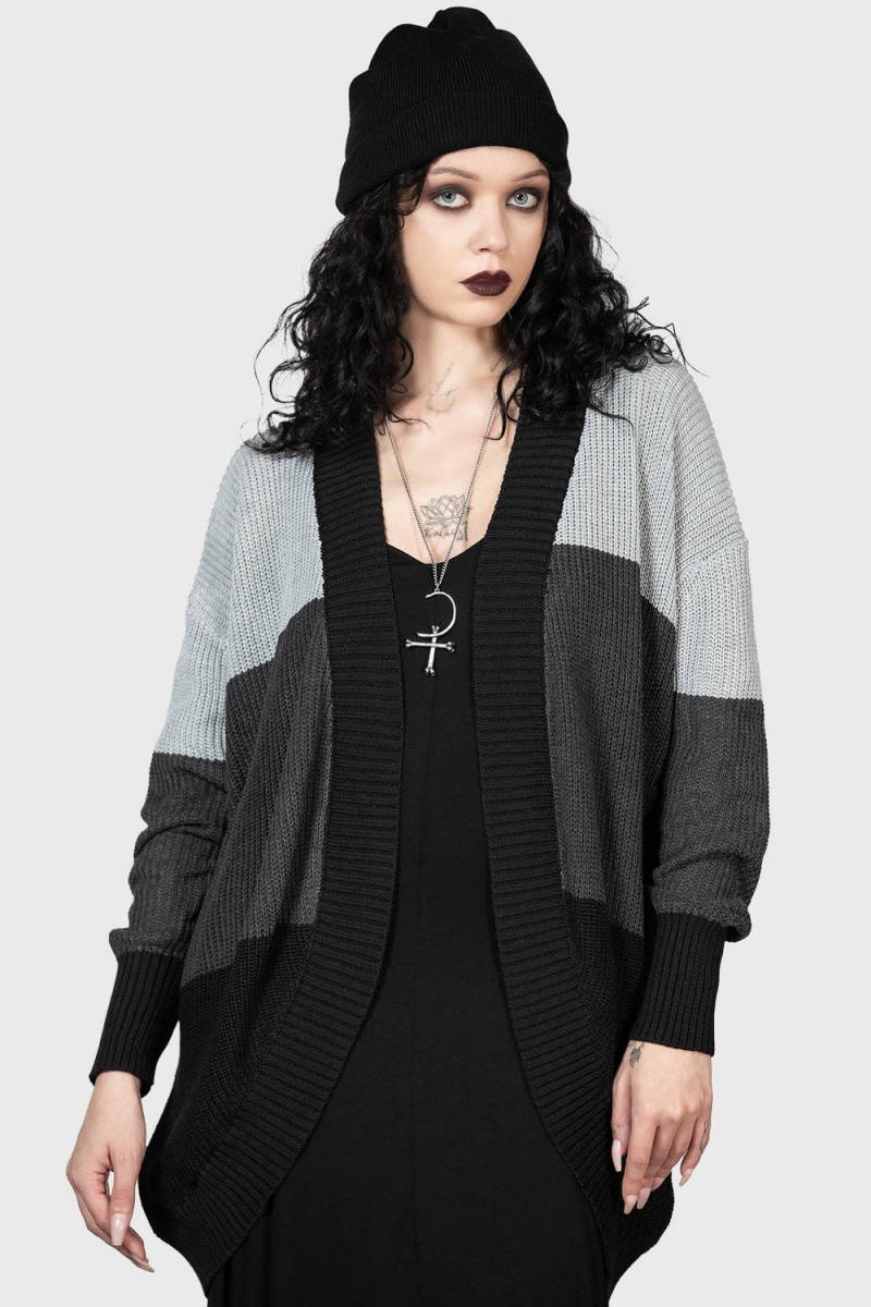 Killstar January Mist Cardigan Šedé | NVLUWP-742
