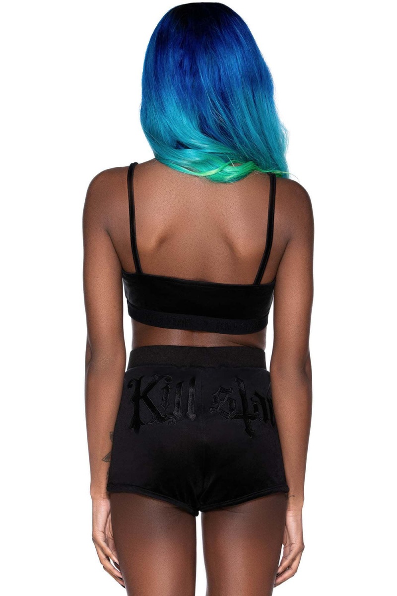 Killstar Just Cropped Up Bralet [B] Černé | FONMBY-084