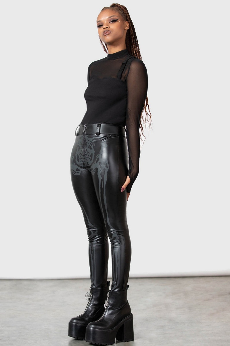 Killstar Keister Leggings Černé | JMYVSF-187