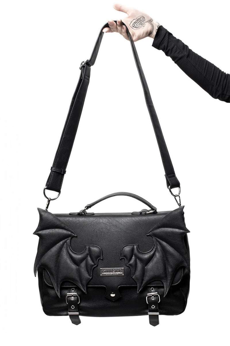 Killstar Le Fey Messenger Bag Černé | YLNXSD-015