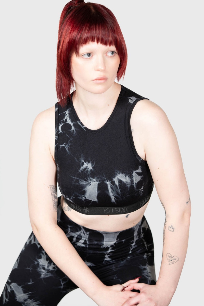 Killstar Leshy Crop Top Černé | XOZAPL-687