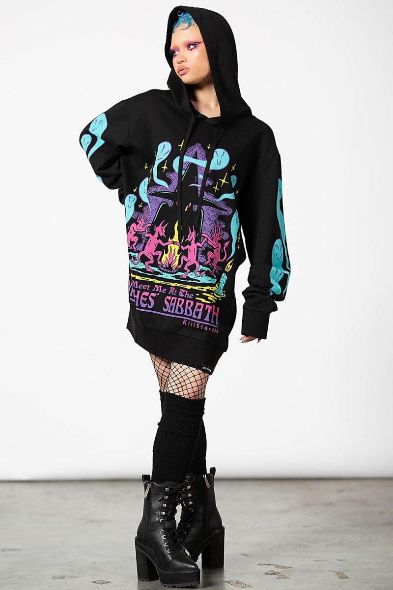 Killstar Let's Dance Pull-Over Hoodie Černé | RQXVZB-091