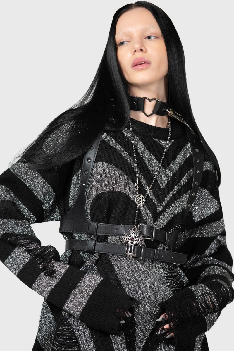 Killstar Libi Svetrové [B] Černé | MATRSF-690