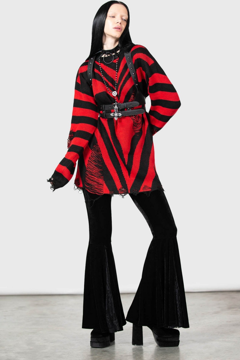 Killstar Libi Svetrové [RED] Červené | MPAFGS-357