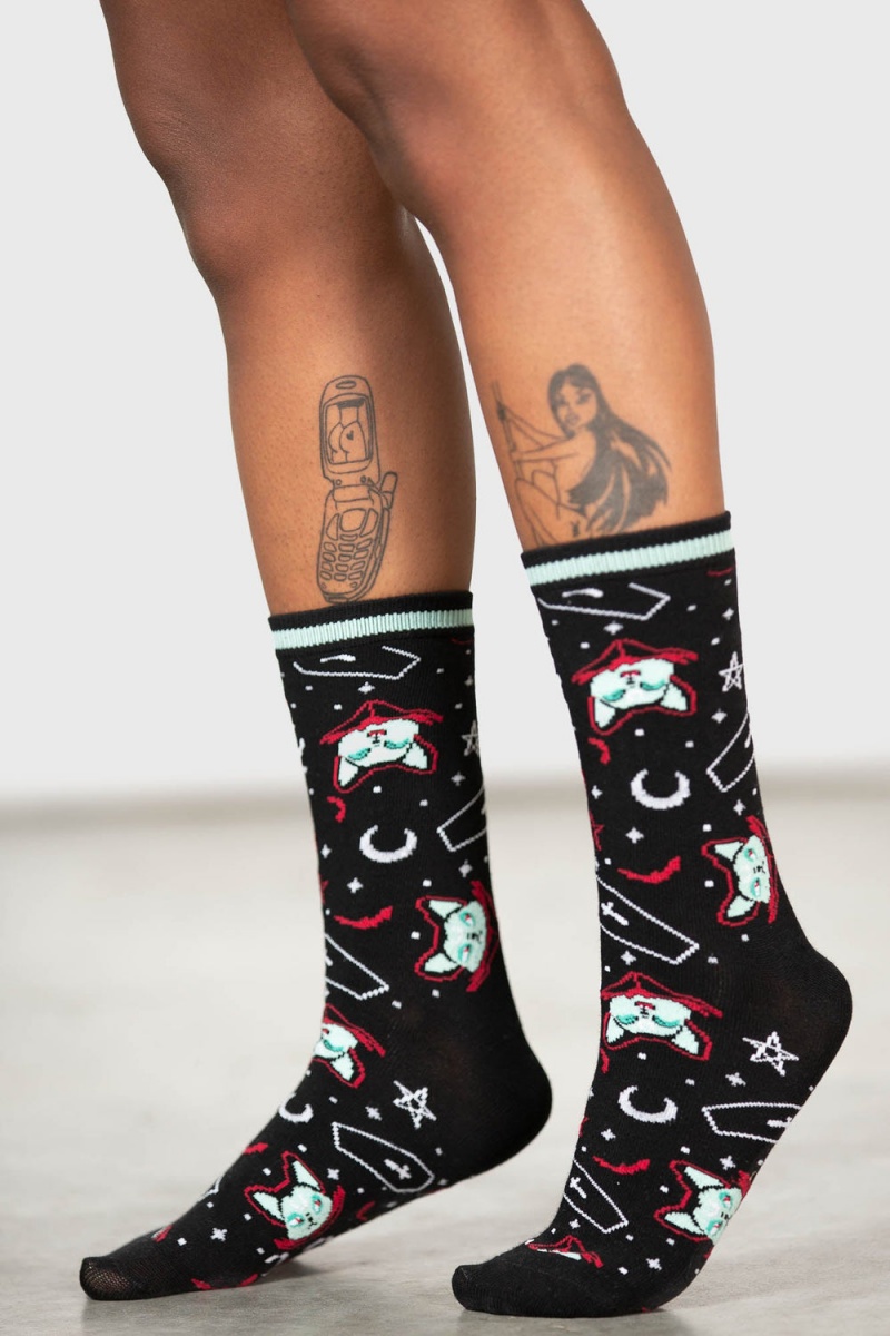 Killstar Lil Vampurr Ankle Socks Černé | CREKJO-153