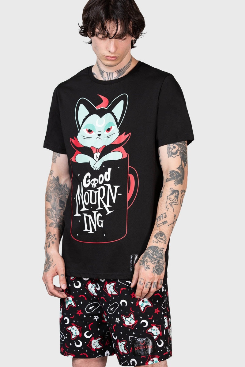 Killstar Lil Vampurr Long Shorts Černé | SKFTUW-734