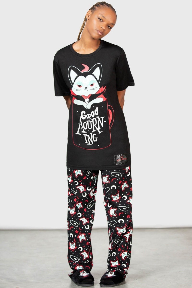 Killstar Lil Vampurr Lounge Pants Černé | UQGVEC-469