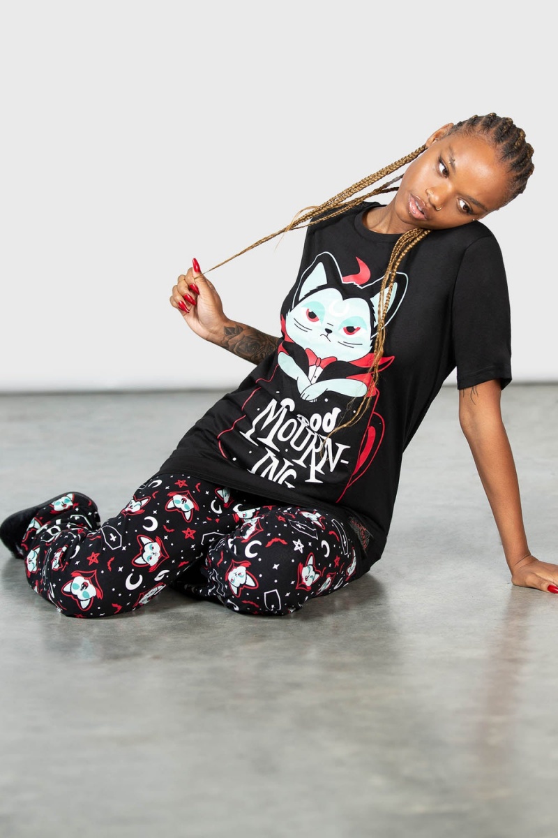 Killstar Lil Vampurr Lounge Pants Černé | UQGVEC-469