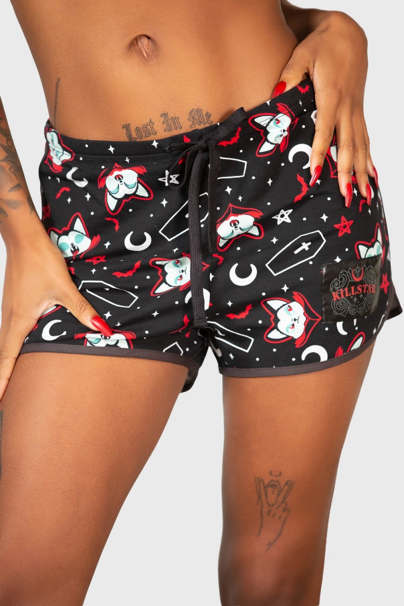 Killstar Lil Vampurr Shorts Černé | RLXTZF-269