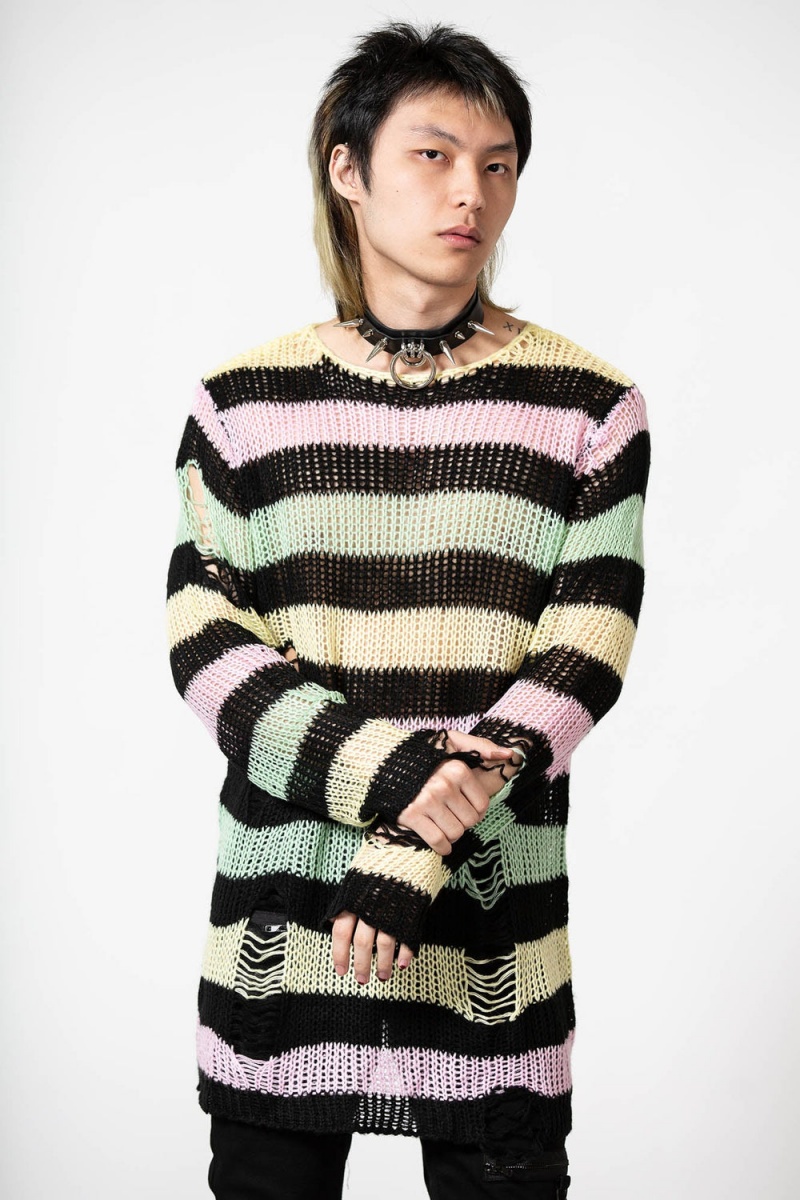 Killstar Liqorice Knit Svetrové Multi | LKCDUT-698