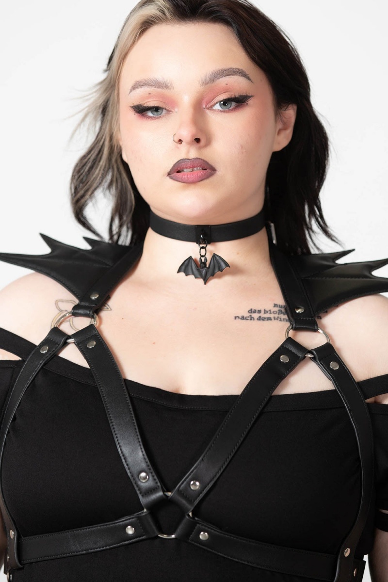 Killstar Little Bats Choker Černé | SDUBOX-486
