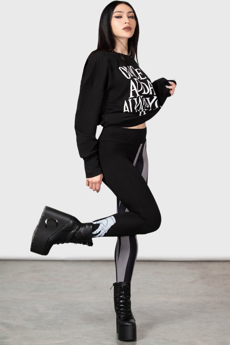 Killstar Loathe Leggings Černé | IFXMQS-028
