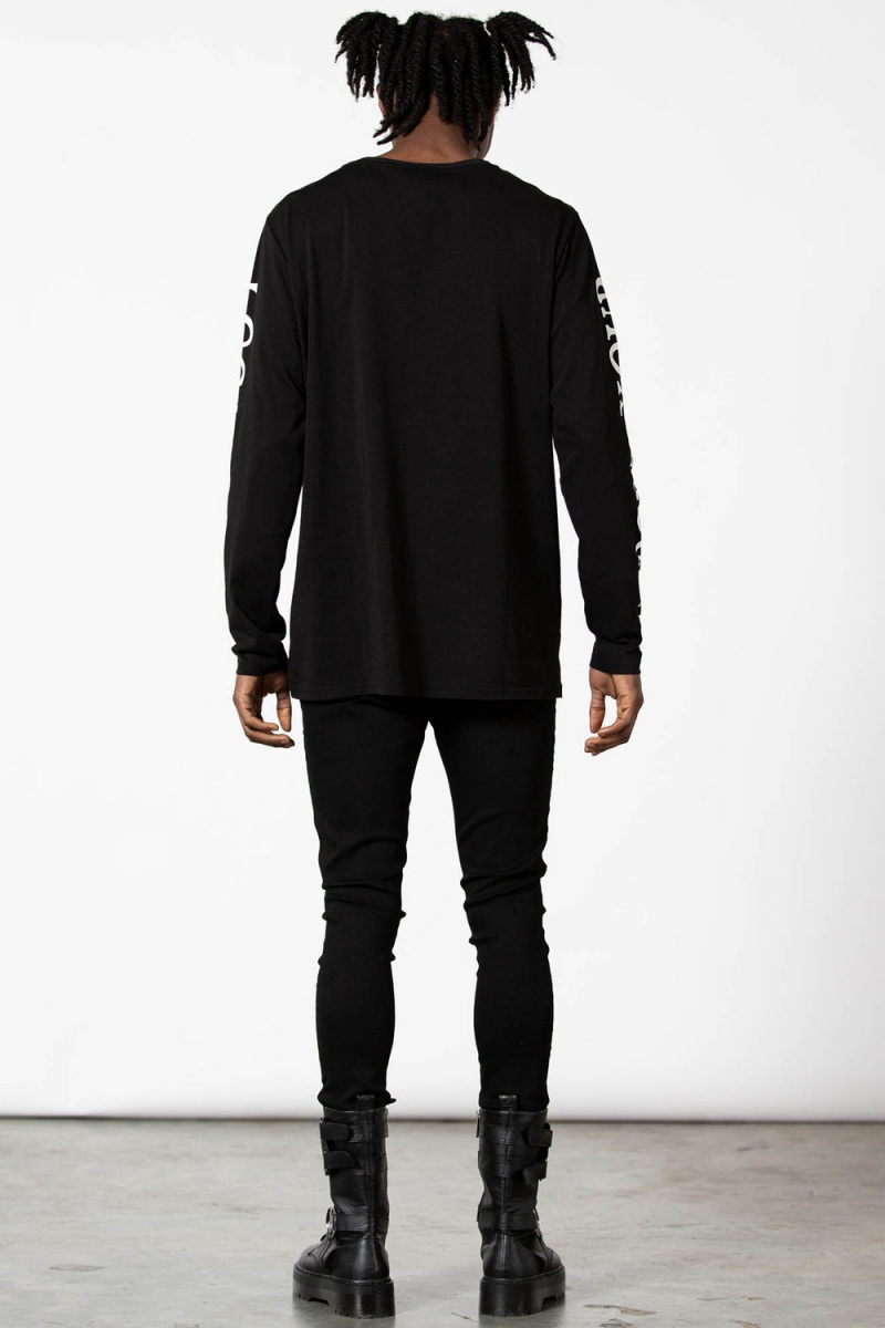 Killstar Local Coven Long Sleeve Top Černé | WYCSRT-983