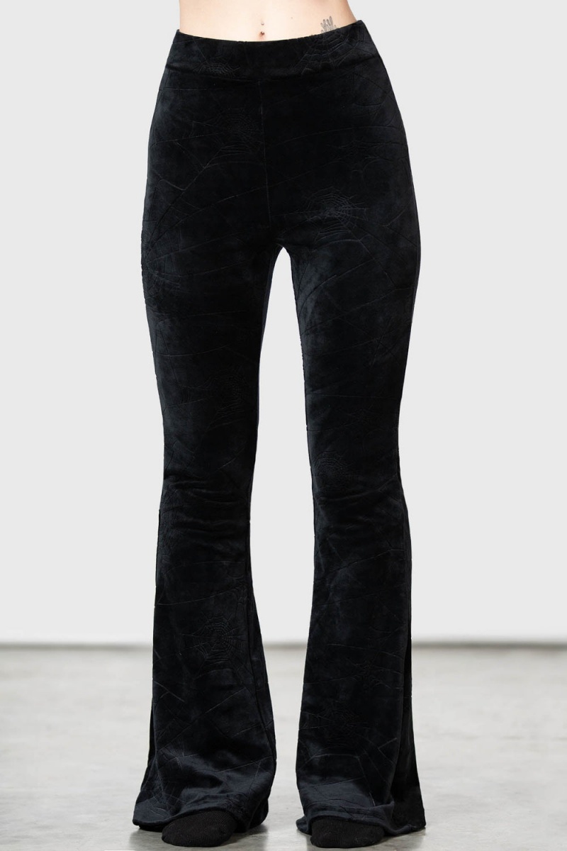 Killstar Lulluspider Flares Černé | XARJYT-052