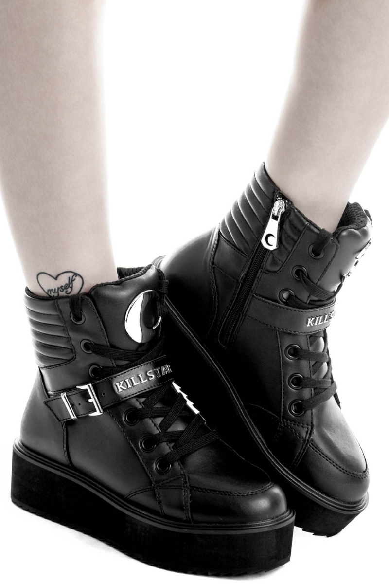 Killstar Luna High Tops [B] Černé | JOYMXW-456