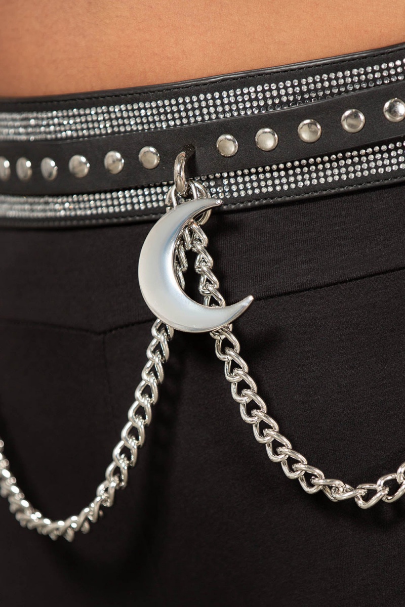 Killstar Luna's Levitation Belt Černé | HNZLXQ-408