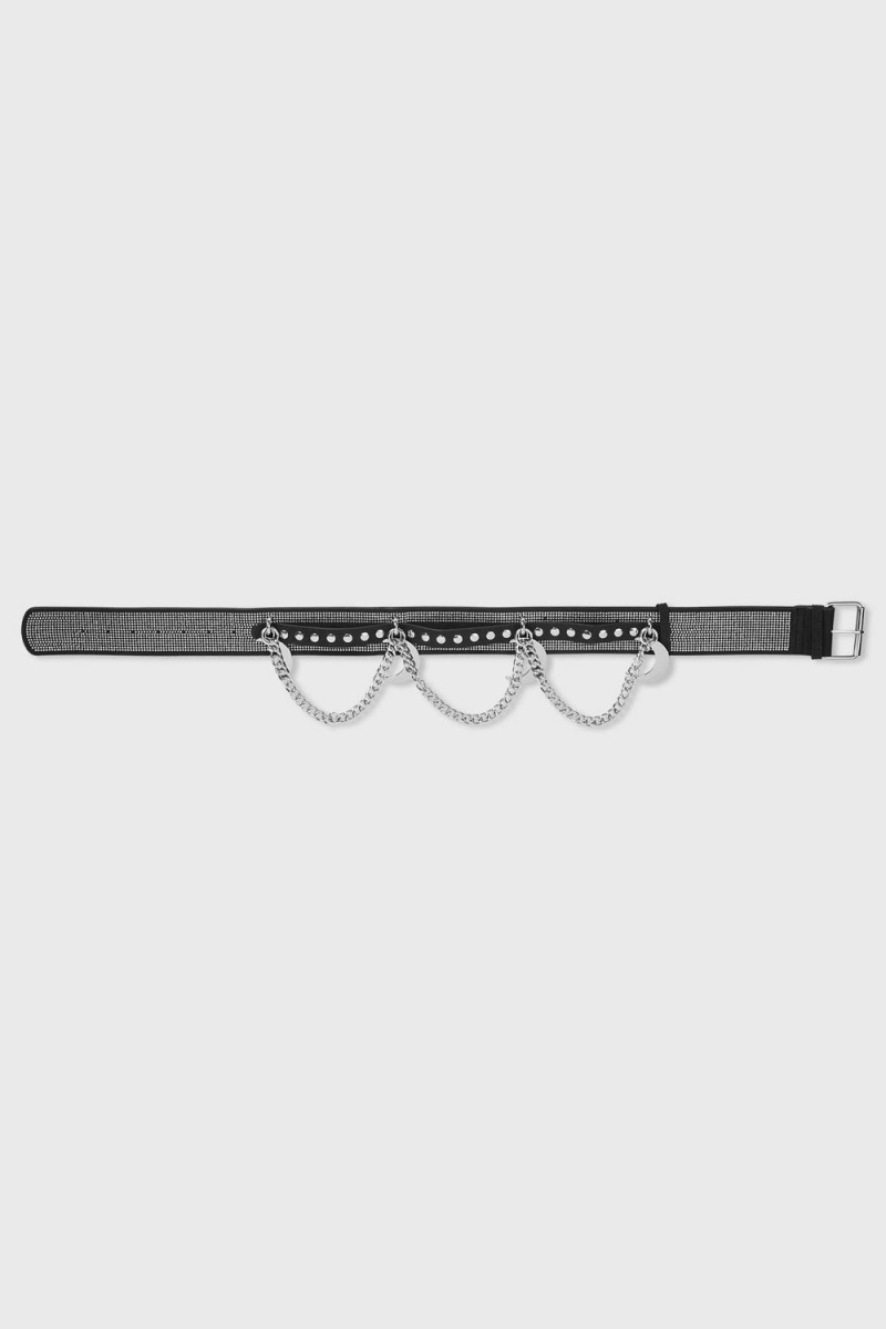 Killstar Luna's Levitation Belt Černé | HNZLXQ-408