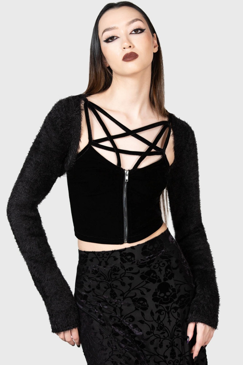 Killstar Lune Shrug Černé | JLGMHI-358