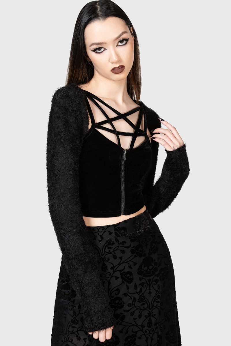 Killstar Lune Shrug Černé | JLGMHI-358