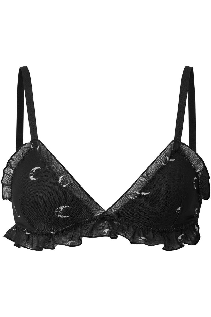 Killstar Macy Bralet Černé | SMKFGQ-425