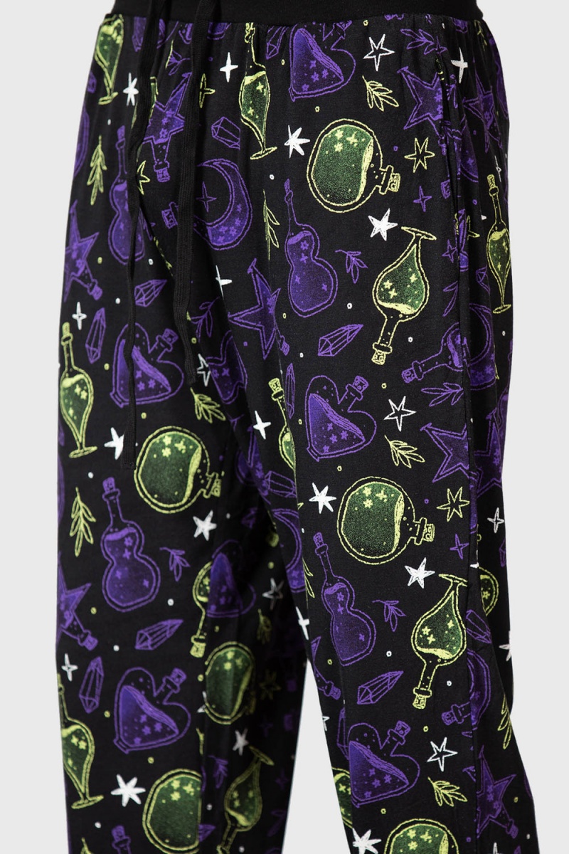 Killstar Magic Elixir Sweatpants Černé | OFXJUN-387