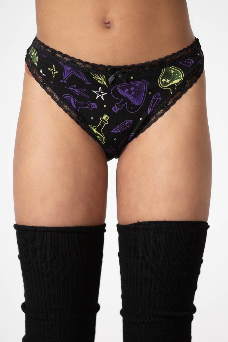 Killstar Magic Night Panties Černé | DAJZXL-465