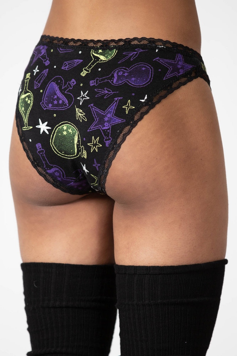 Killstar Magic Night Panties Černé | DAJZXL-465