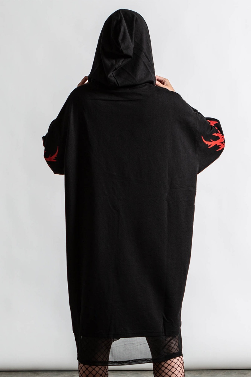 Killstar Magick Hood Top Černé | VYADUZ-834