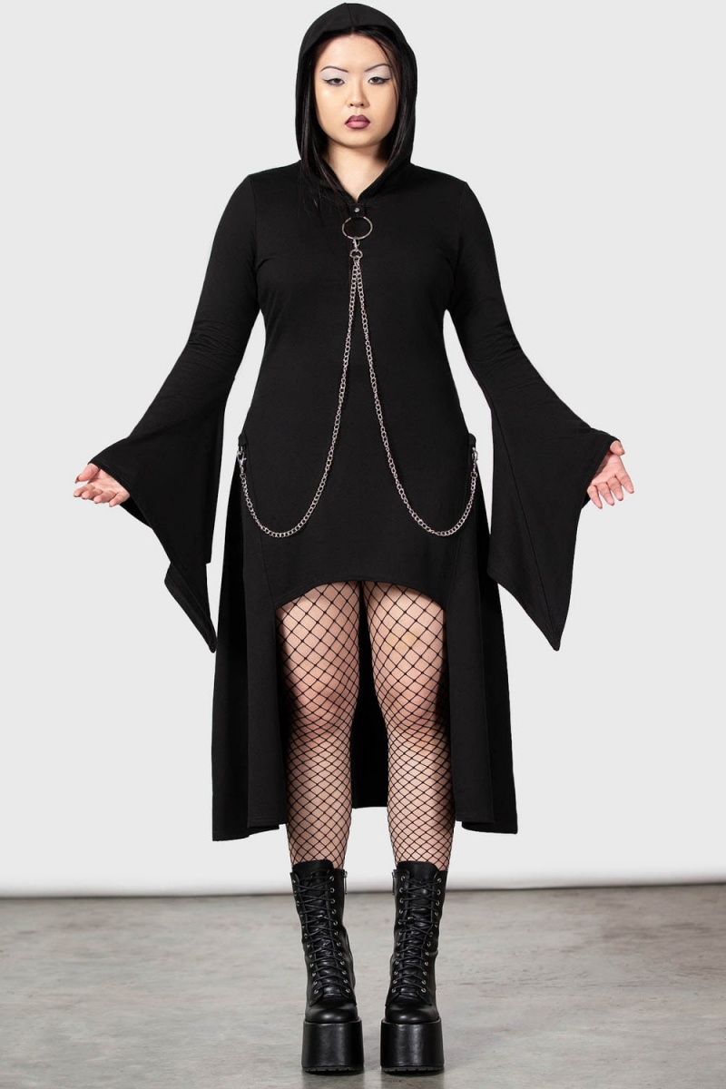 Killstar Malice In Chains Cloak Černé | RQCYLE-415
