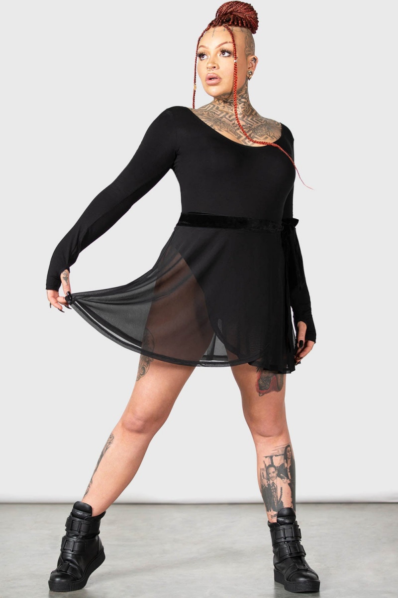 Killstar Margot Skirt Černé | YZJQSC-495