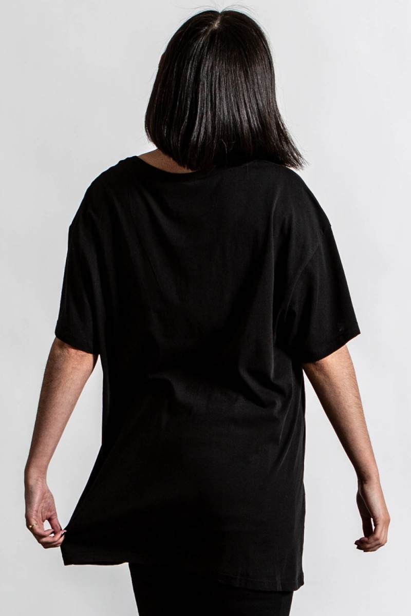 Killstar Meditate Relaxed Top Černé | WKGZAI-725