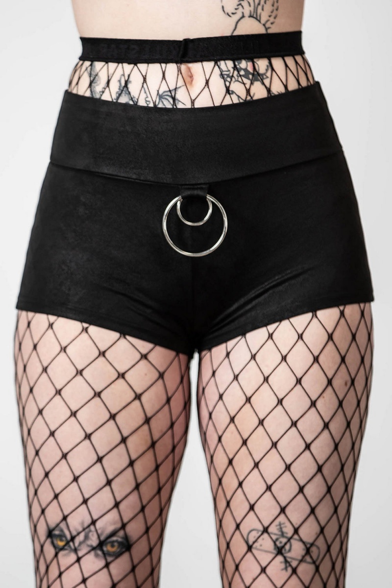 Killstar Melvina Hotpants Černé | VAJXSU-205