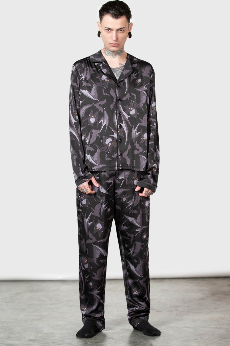 Killstar Midnight Ire Lounge Set Černé | ZRNAWX-946