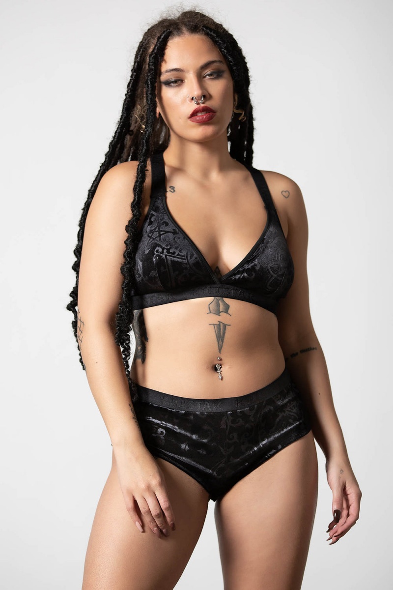 Killstar Moody Panty Černé | SFCAJE-708