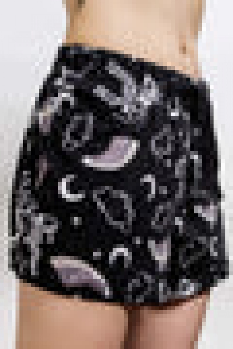 Killstar Moonbow Lounge Shorts Černé | MKGQAC-270