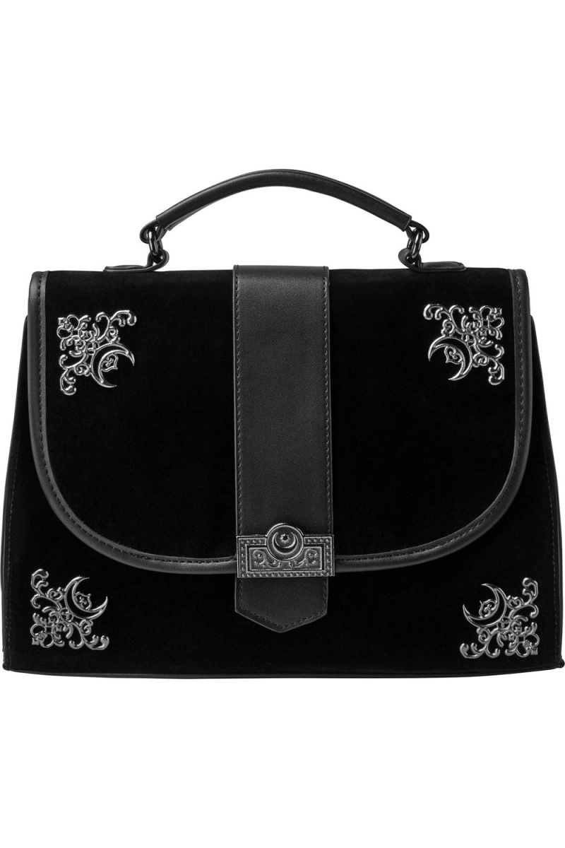 Killstar Moonlight Satchel Bag Černé | HBWVOZ-598