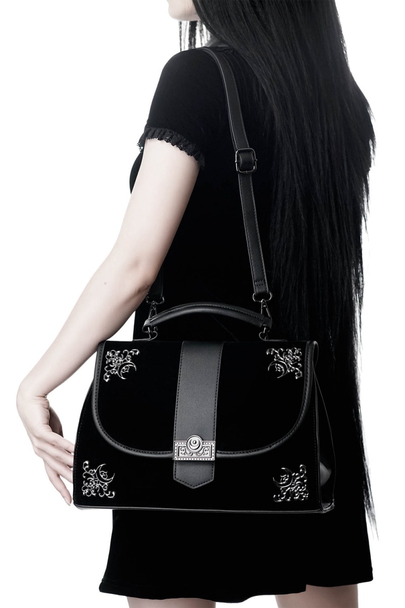 Killstar Moonlight Satchel Bag Černé | HBWVOZ-598