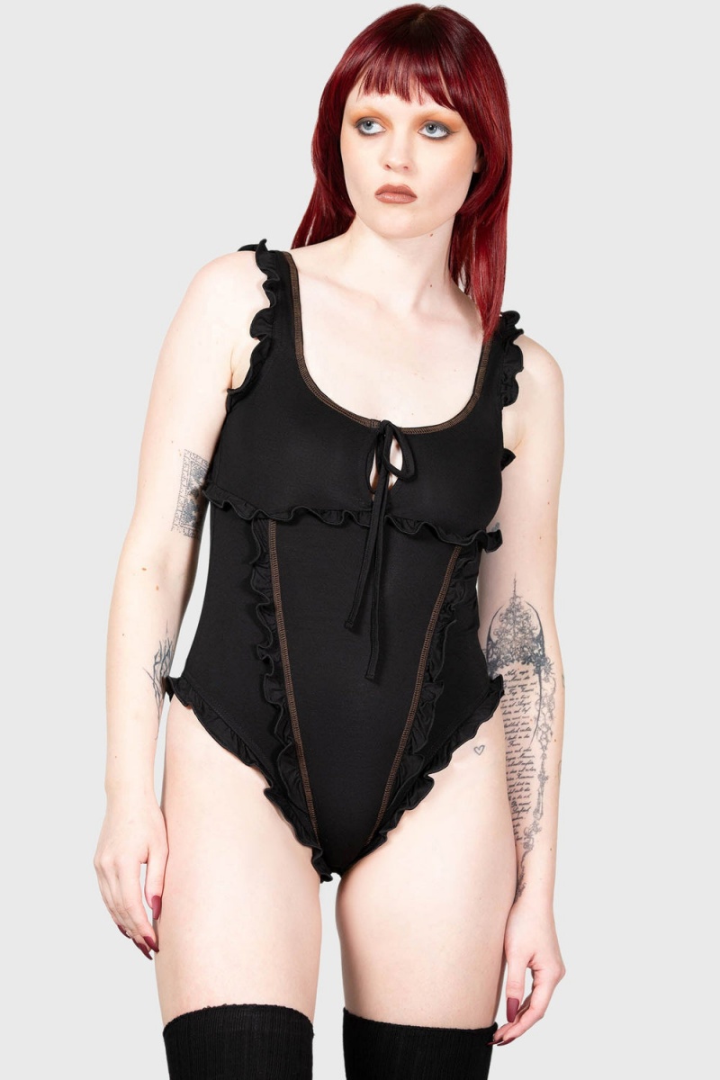 Killstar Moon\'s Madness Bodysuit Černé | WHCNSL-106