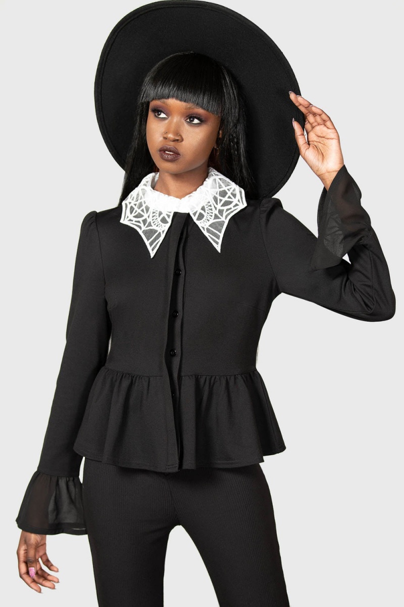 Killstar Morgana Shirt Černé | XKOTZF-059