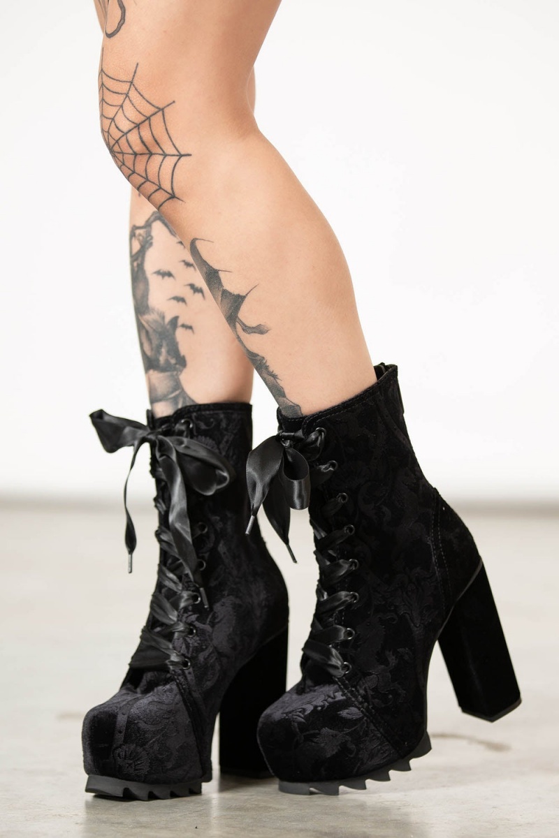 Killstar Mormaer Boots Černé | DXGFJK-561