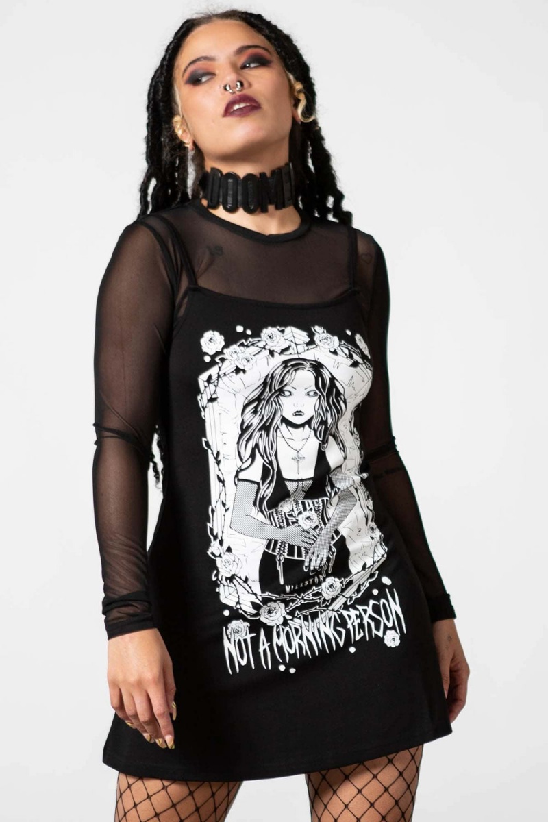 Killstar Morning 2-Piece Šaty Černé | XZTIJE-869