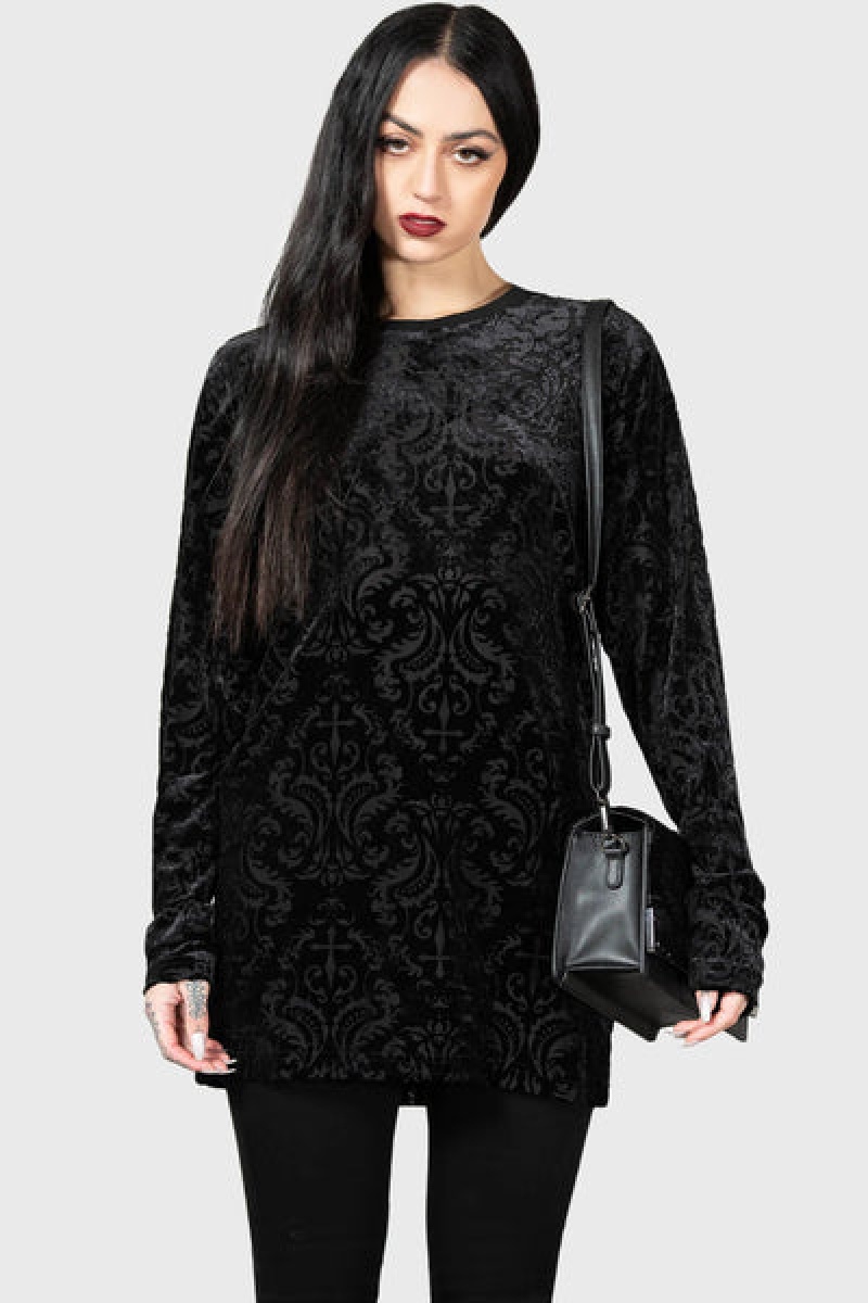 Killstar Morose Top Černé | RBYOXI-457