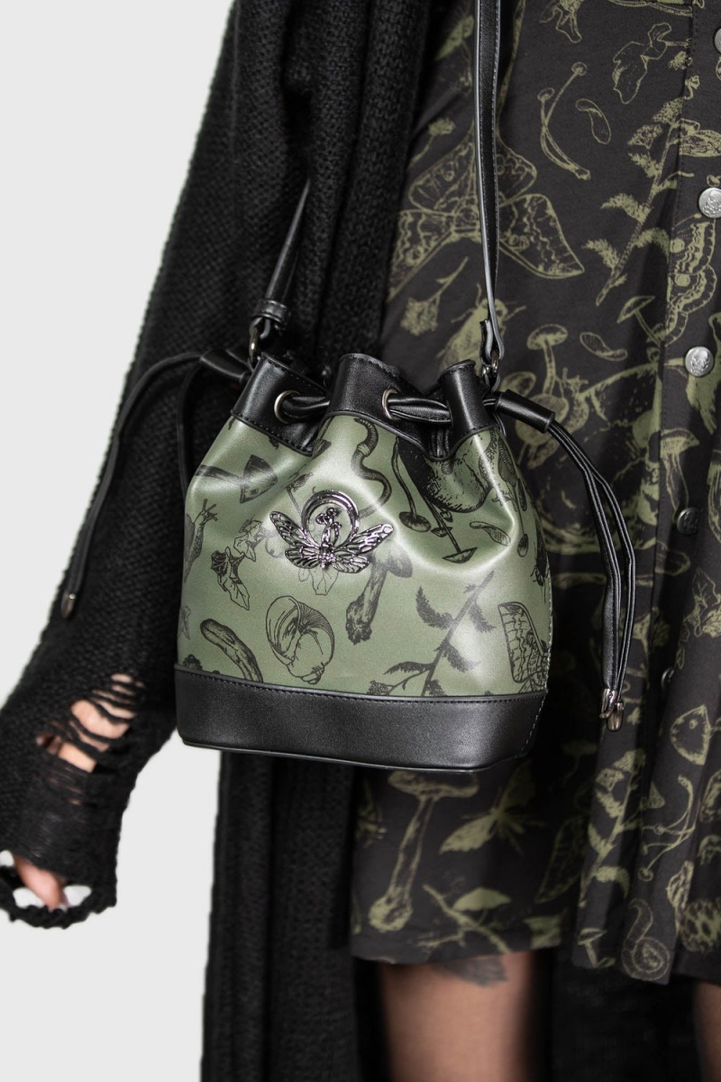 Killstar Mossy Forest Bag Zelene | UHDEFA-076