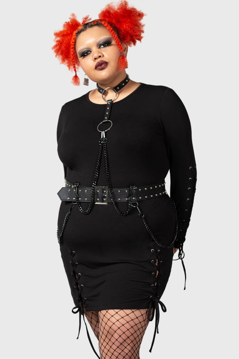 Killstar My New Muse Harness [PLUS] Černé | SBFOJP-803