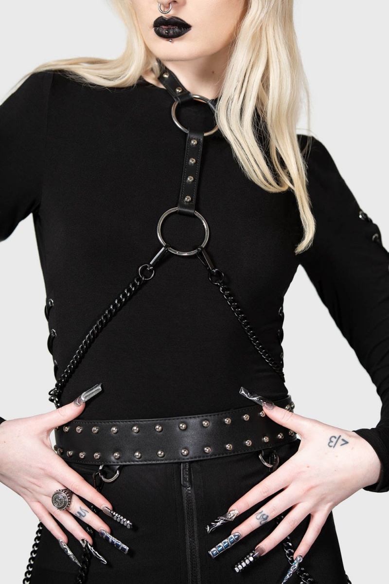 Killstar My New Muse Harness Černé | GADXWP-970