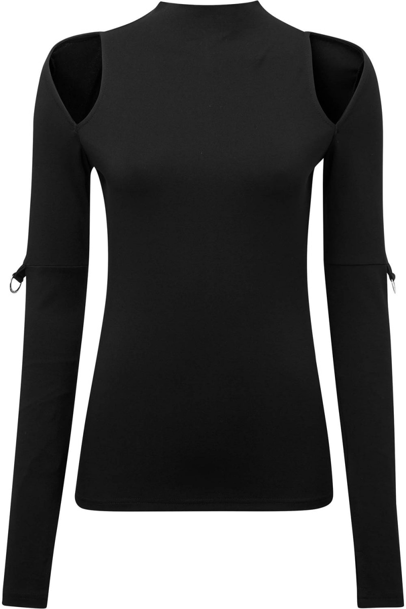 Killstar Nebula Long Sleeve Top Černé | NUGJTM-315