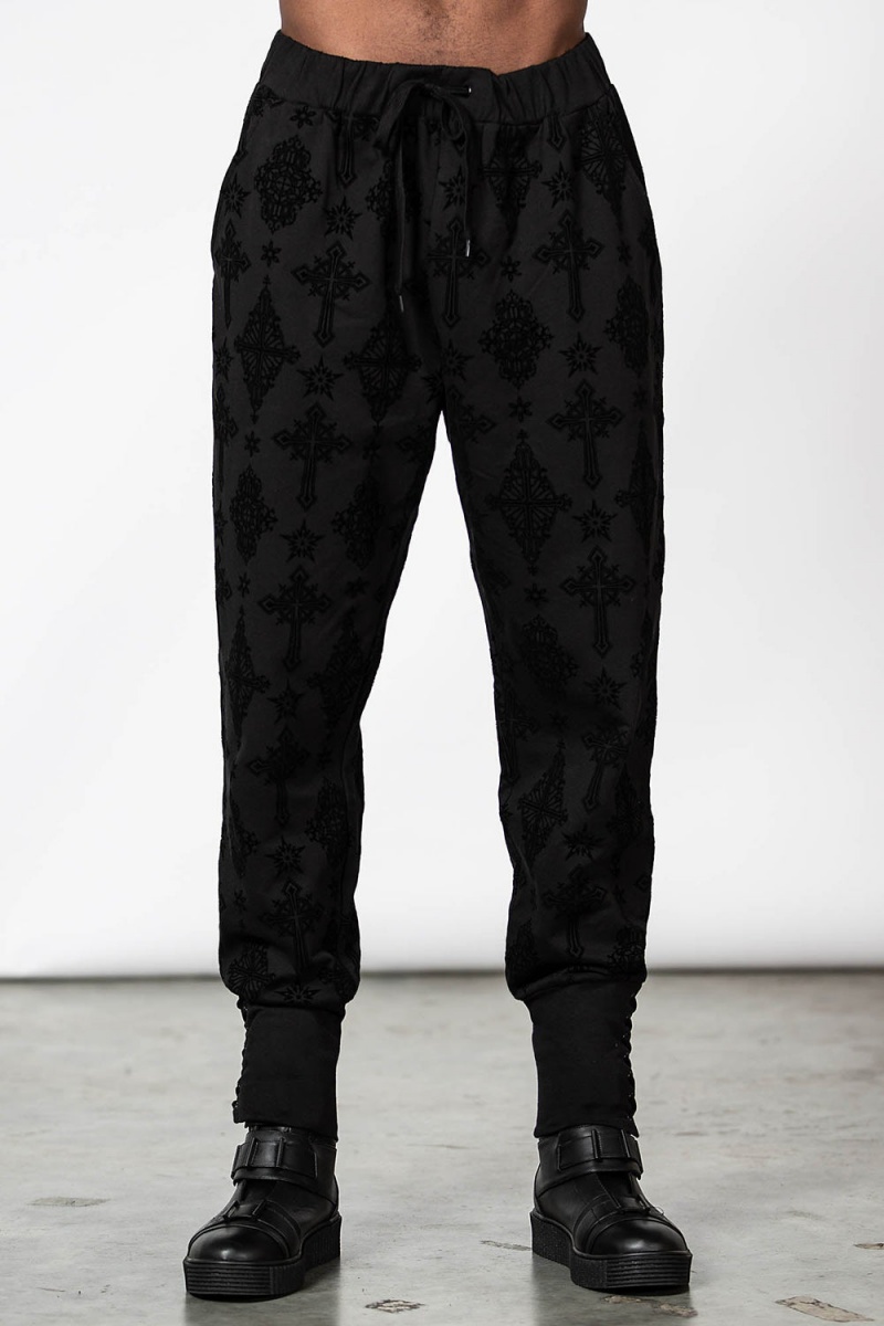 Killstar Night Thirst Joggers Černé | MIREJB-546