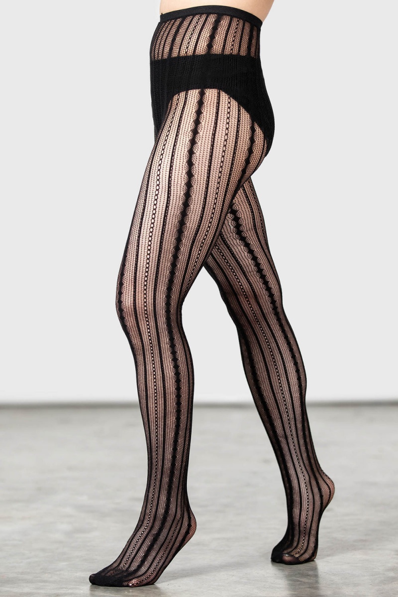 Killstar Nightmeadow Tights Černé | XGEIYP-307