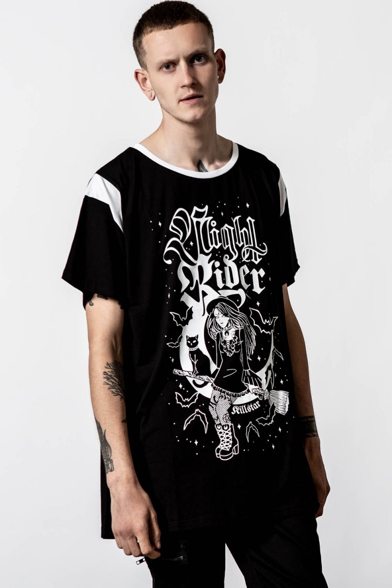 Killstar Nightrider Top Černé | UBIVQG-962