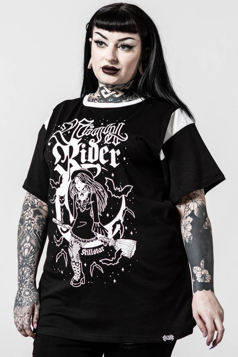 Killstar Nightrider Top Černé | UBIVQG-962